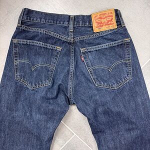 Levis 505 Jeans 30x32 Regular Straight Dark Wash 100 Cotton Blue
